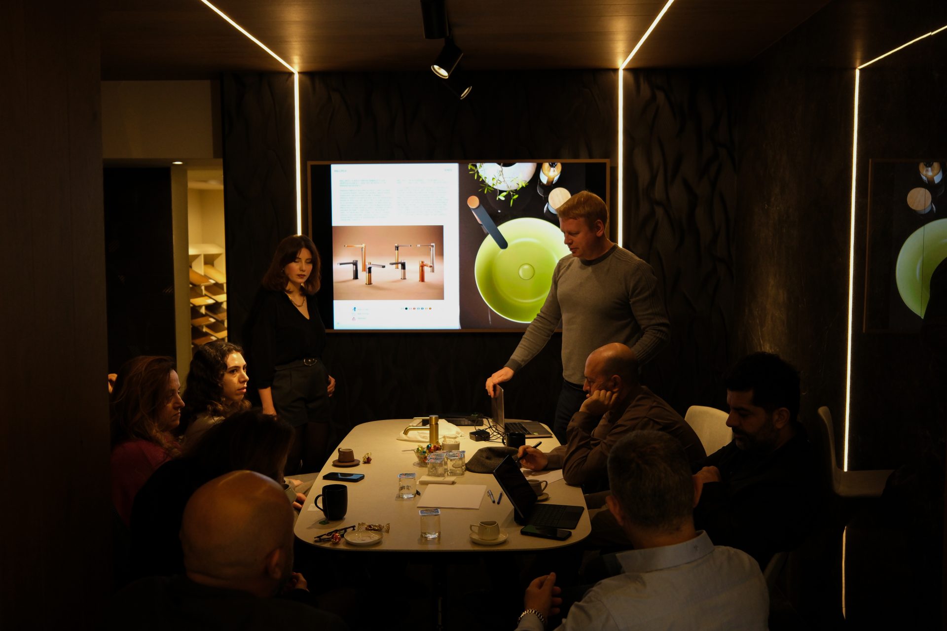 Porcelanosa Etiler Showroom İstanbul – iç mimari tasarım ve uygulama FGA